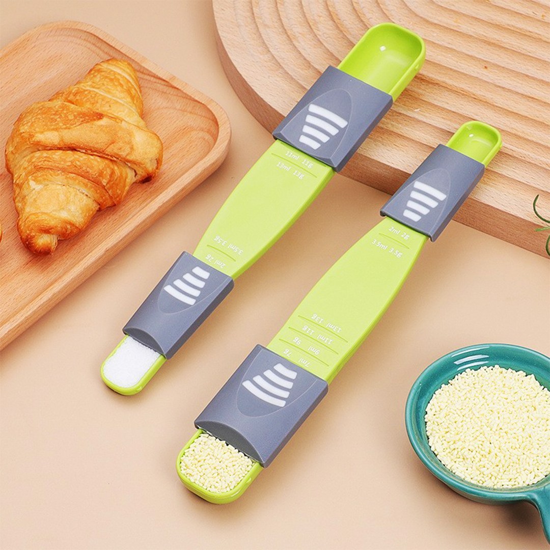 UPPFYLLD Measuring spoon, set of 2, bright green/bright yellow - IKEA