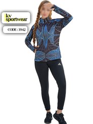 تصویر ست سویشرت شلوار ورزشی زنانه کد 0015 womens sweatshirt and sports pants set code 0015