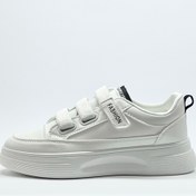 تصویر ونس کتونی زنانه راحتی چسبی برند maklinit کد A110 - سفید 