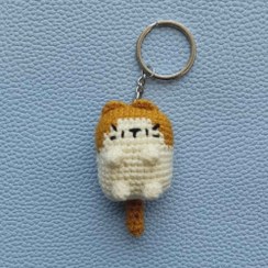 تصویر جاکلیدی بافتنی گربه 