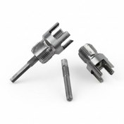 تصویر حدیده قلاویز دوطرفه لوله پلاستیک سردریلی ۱.۲ اینچ 