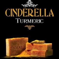 تصویر صابون زردچوبه سیندرلا اصل شفاف کننده،سفیدکننده و ضد لک،ضدجوش حجم۱۰۰گرم Cinderella Turmeric soap