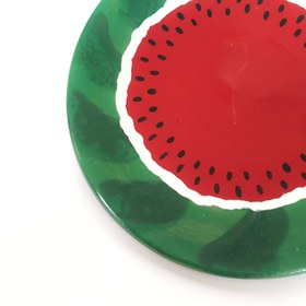 تصویر بشقاب طرح هندوانه 