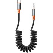 تصویر کابل تبدیل فنری تایپ سی به جک 3.5mm هدفون AUX MCDODO CA-0900 MCDODO CA-0900 Castle Series Type-C to AUX DC3.5 Male Coil Cable 1.8m