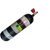 تصویر کپسول اکسیژن طبی ۶.۸ لیتری کامپوزیت گیج دار 