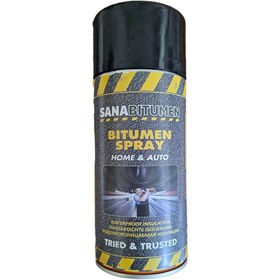 تصویر اسپری عایق رطوبتی سانا بیتومن مدل BITUMEN SPRAY کد 01 حجم 400 میلی لیتر 