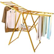 تصویر بند رخت تمام آلومینیومی رنگ طلایی یونیک unique golden all-aluminum clothesline