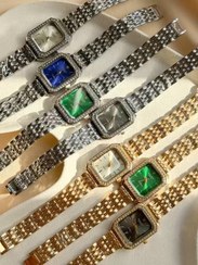 تصویر ساعت مچی زنانه رولکس ROLEX طرح مستطیل 