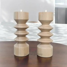 تصویر جاشمعی چوبی کد 101 