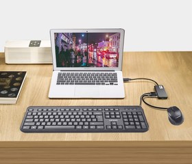 تصویر هاب مبدل 4 پورت لنوو EC04 Lenovo EC04 4Port PD Type C HUB