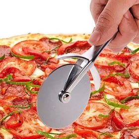 تصویر پیتزا بر استیل 