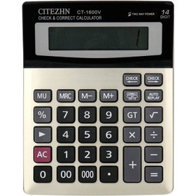 تصویر ماشین حساب سیتیژن Citezhn CT-1600V ا Citezhn CT-1600V Calculator Citezhn CT-1600V Calculator