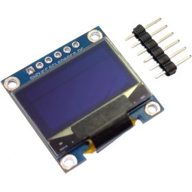 تصویر ماژول نمایشگر OLED زرد-آبی 0.96 اینچ دارای ارتباط SPI 