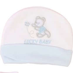 تصویر ست کلاه و دستکش و جوراب نوزادی پسرانه لاکی بیبی lucky baby 