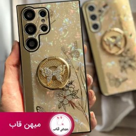 تصویر قاب گوشی پروانه نگین دار سواروسکی استندشو 