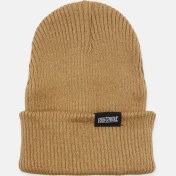 تصویر کلاه بافت ساده زمستانی رنگ مشکی 