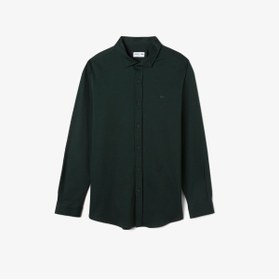 تصویر Lacoste پیراهن سبز باریک و مردانه 