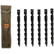 تصویر میخ چادر ۲۵ سانتی کمپ مدل ۴۶۸۱۶ بسته ۶ عددی 