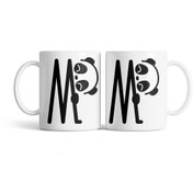 تصویر ماگ پاندا حرف M کد M80 