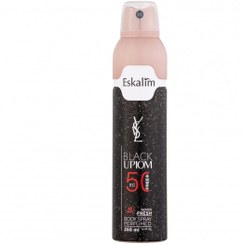 تصویر اسپری خوشبو کننده بدن زنانه مدل Black upiom حجم 250 میلی لیتر اسکالیم Eskalim Black upiom Body Spray For Women 250 ml