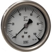 تصویر گیج فشار P103 برند ITEC رنج 0 تا 100 بار P103-25-0-100BAR-R0-12N-ER-EB