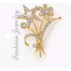 تصویر گل سنجاق سینه لباس طرح ستاره 