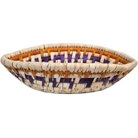 تصویر سبد حصیری بیضی رنگی 02 