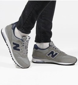 تصویر اسنیکر مردانه نیوبالانس اورجینال خاکستری New Balance ML565BLK 