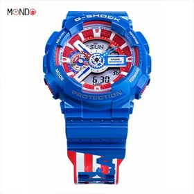 تصویر ساعت جی شاک کاپیتان آمریکا GA-110 Captain America جی شاک ( G-Shock )