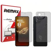 تصویر گلس پشت و رو گوشی ایسوس Rog phone 8 Pro هیدروژلی مات برند ریمکس 