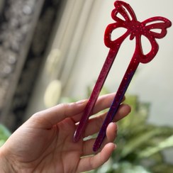 تصویر کانزاشی (گیره مو) طرح پاپیون 