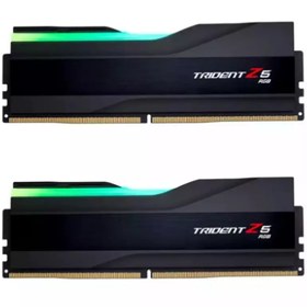 تصویر رم کامپیوتر جی اسکیل دو کاناله مدل Trident Z5 RGB فرکانس 6000 مگاهرتز DDR5 تایمینگ CL30 حافظه 32 گیگابایت G.Skill Trident Z5 RGB Dual Channel CL30 6000MHz DDR5 32GB Computer RAM