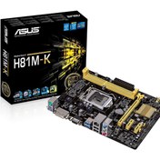 تصویر مادربرد ایسوس مدل H81 با حافظه DDR3 