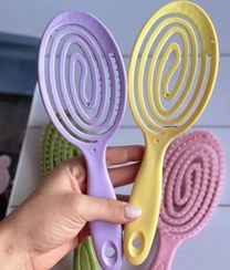 تصویر برس مارپیچی سیلیکونی کد ۲۸۲۷ زرد 