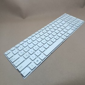 تصویر کیبورد لپ تاپ ASUS R542U سفید 