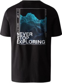 تصویر تی‌شرت مردانه مشکی گرافیکی فاندیشن برند the north face Foundation Graphic Men's Black T-Shirt NF0A86XHOGF1