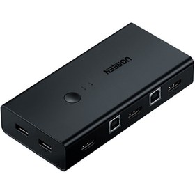 تصویر سوئیچ 1به 2 USB KVM یوگرین مدل 2021 