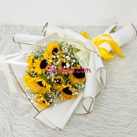 تصویر گل آفتابگردان ۱۰شاخه 