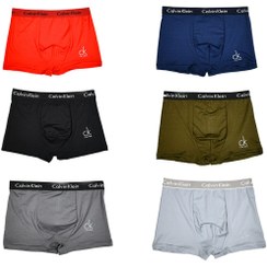 تصویر شورت پادار مردانه  مودال کش پهن ژله ای اورجینال گیاهی کلوین کلین CK UNDERWEAR