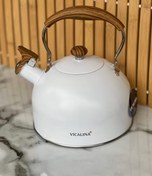 تصویر کتری استیل سوتی - کرم 