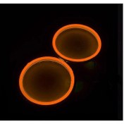 تصویر حلقه نئون LED نارنجی کاسه چراغ خودرونورپردازی و دیلایت 2عددی 