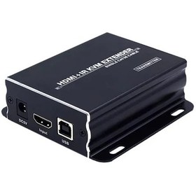 تصویر اکستندر کی وی ام HDMI و USB لایم استون مدل LS-HKE200 پشتیبانی تا 120 متر LimeStone LS-HKE200 120m HDMI and USB KVM Extender