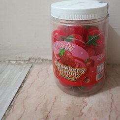 تصویر مارشمالو توپی توت فرنگی – بسته 30 تایی 