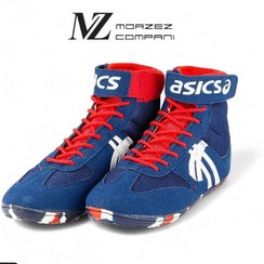 تصویر کفش کشتی ساقدار طرح آسیکس MZ wrestling shoe asics mz