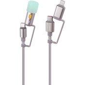 تصویر کابل تبدیل فست شارژ و چراغ قوه Ldnio LC17 65W 1.2m fast charging 2 in 1