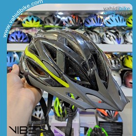 تصویر کلاه دوچرخه سواری وایب مدل Sonic رنگ مشکی سبز سایز مدیوم لارج VIBE Bicycle Helmet Sonic 55-61cm 