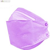 تصویر ماسک سه بعدی چهار لایه آساک 25 عددی بنفش Assak 3D Four Layer Purple Mask 25Pices