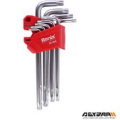 تصویر ست آچار آلن ستاره ای ۹ عددی مگنتی رونیکس مدل RH-2036 