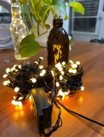 تصویر ریسه نخودی 10متری - مولتی( هفت رنگ ) 