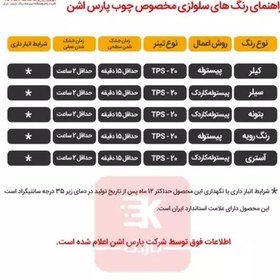 تصویر رنگ نیم پلی استر براق پارس اشن کد 900 1litr 